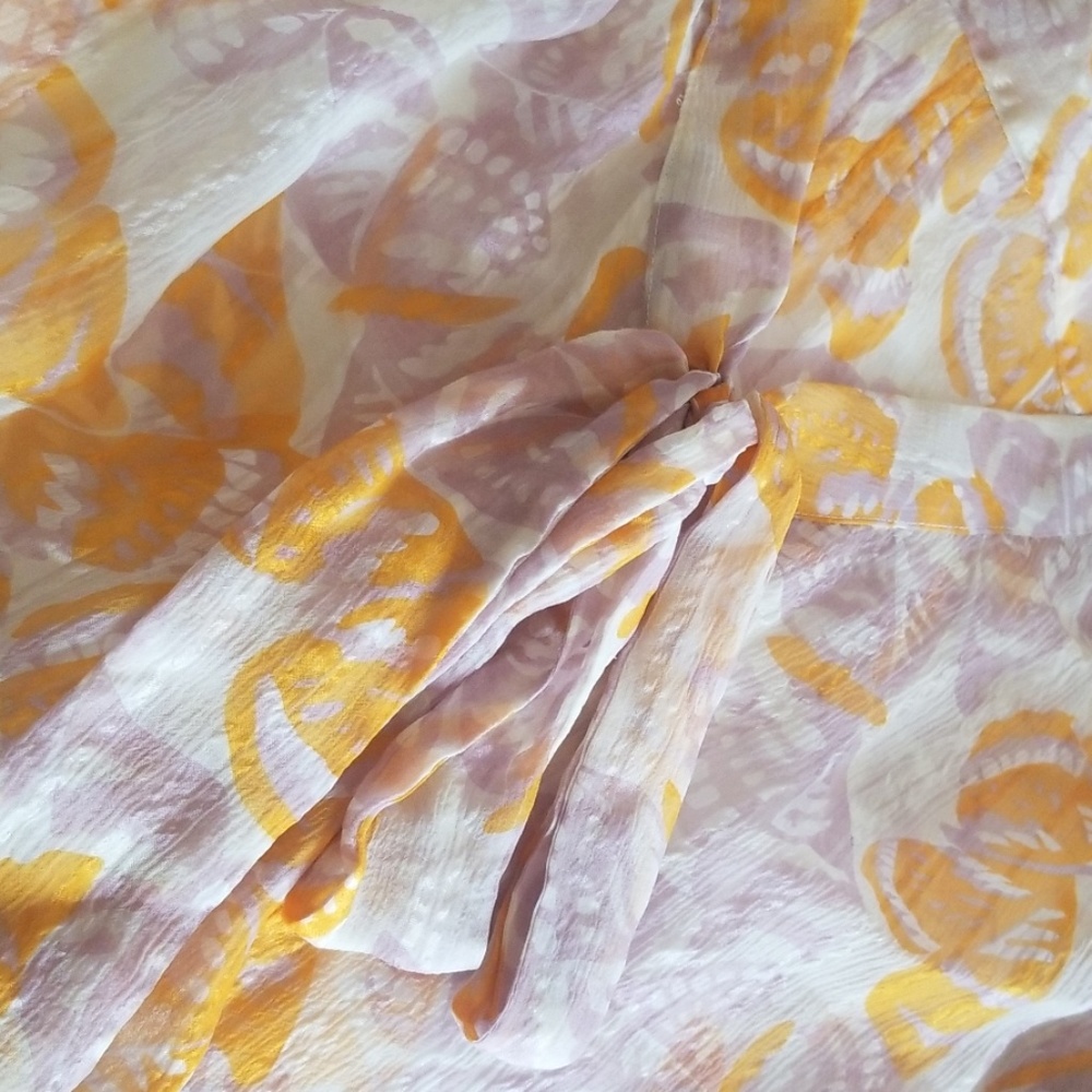 Anna Sui for Anthropologie Silk Blouse, Size 10